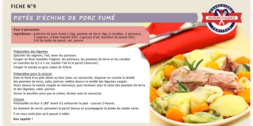 Potée d&rsquo;échine de porc fumé